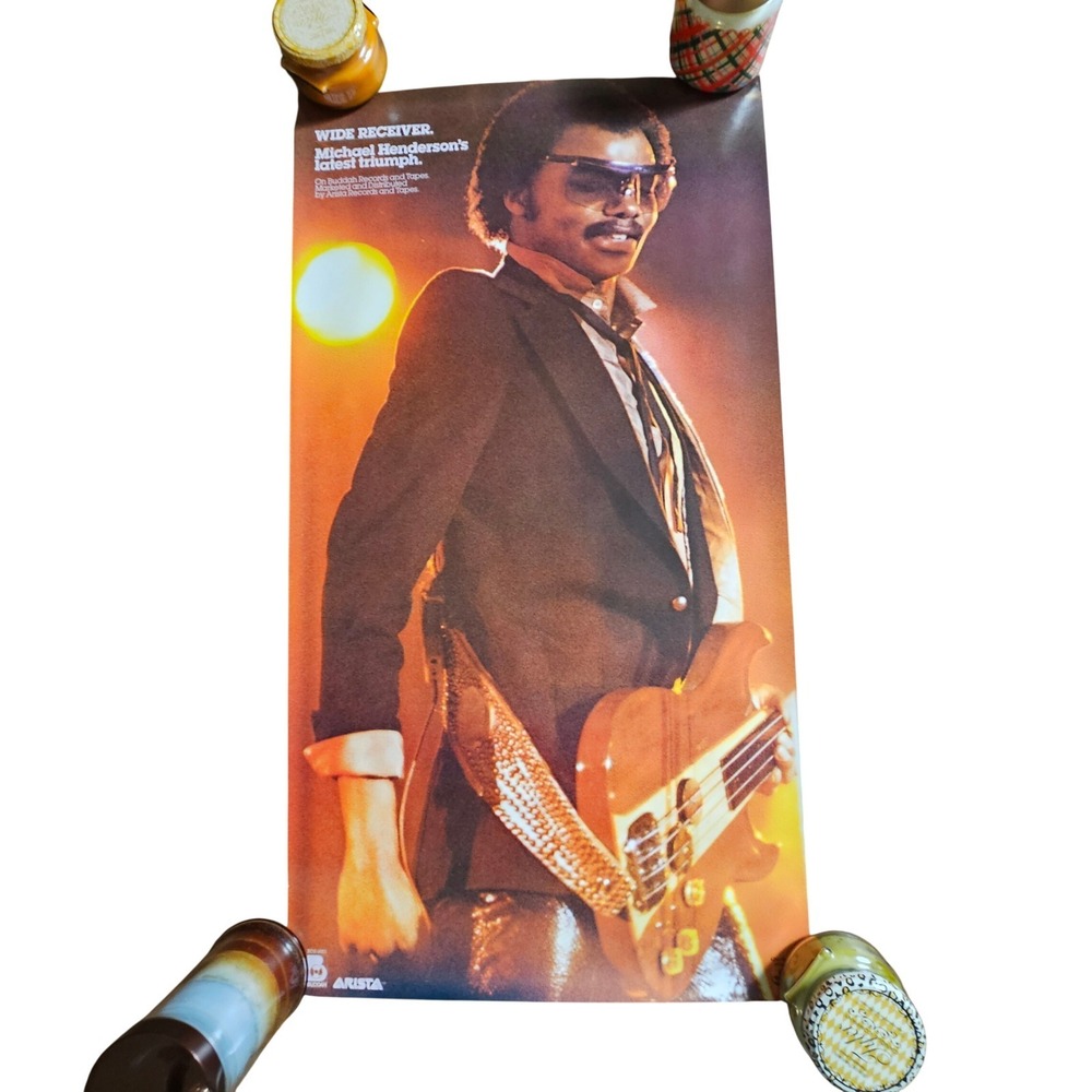 Michael Henderson Wide Receiver Vintage 1980 Promo Album Poster 19x36‎ Buddah
